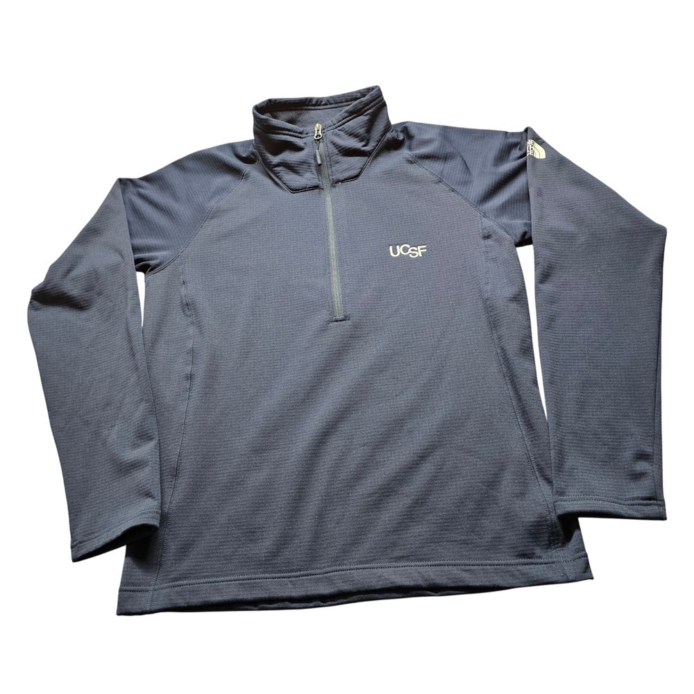 UCSF The North Face Quarter Zip Pullover Mens M Navy NCAA Fleece Active Top